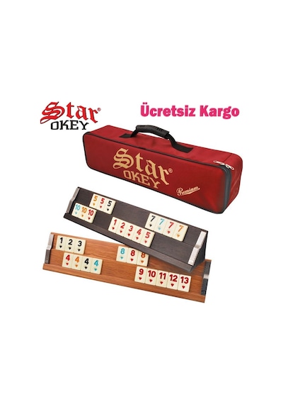 Star Elit Premium Ahşap Okey Takımı