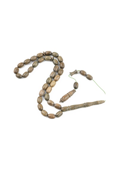 Yeşil Plesenk Ağacı Beyzi Kesim 10x14mm Tesbih