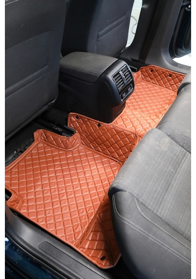 Honda Cıvıc Fd6 2007-2011 Taba Renk 8d Diamond Premium Havuzlu Deri Oto Paspas
