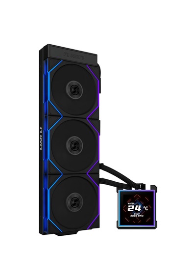 Hydroshift Iı-s Lcd 360tl Argb Sıvı Cpu Soğutucu - 360 Mm Aıo - 3,4 İnç Ips Lcd Kare Ekran - Papatya Zinciri - Düş