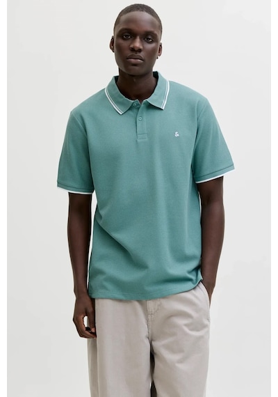 Jack & Jones Jjeaustin Erkek Polo Yaka Tişört Yeşil