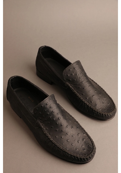 Gondol Erkek Hakiki Deri Klasik Loafer Siyah 40 Ttx.20123 Çok Renkli