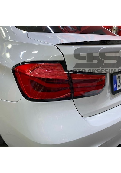 Sts Oto Aksesuar Bmw F30 318, 320, 325, 330, Bagaj Üstü Spoiler Piano Black (Parlak Siyah)