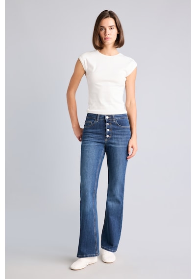 Defacto Mıa Düğmeli Flare Fit Normal Bel Jean Pantolon I4311ax26wnnm34 Mavi-nm34