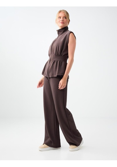 Jimmy Key Acı Kahve Normal Bel Uzun Örme Pantolon 6sw187186803 Acı Kahverengi