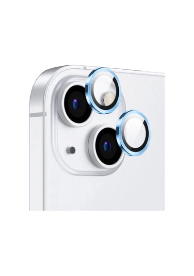 Apple Uyumlu iPhone 15 Plus Zore Cl-12 Premium Safir Parmak İzi Bırakmayan Anti-reflective Kamera Lens Koruyucu Baby Blue
