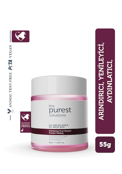 The Purest Solutions ve Aydınlatıcı Enzim Peeling Toz Temizleyici 55 G