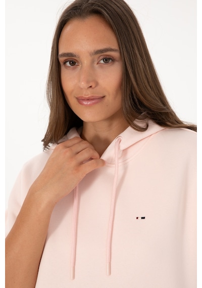 U.S. Polo Assn. Kadın Açık Pembe Şardonlu Kapüşonlu Sweatshırt 50313567-VR078