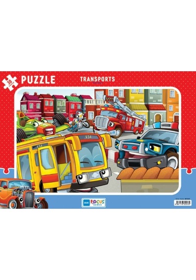 Blue Focus Transports Taşıtlar Puzzle 30 Parça