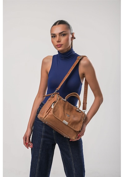 Ççs 18074 Kadın Çapraz Askılı Çanta Camel