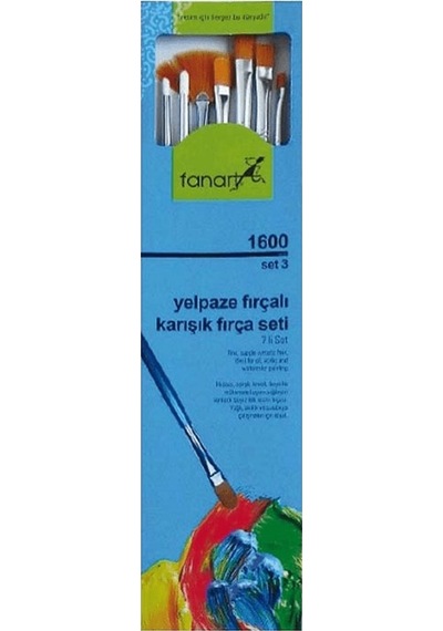 Fanart Academy Seri 1600 Karışık Fırça Seti No 3 7li