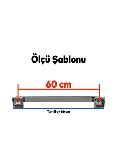 Ayrex Bersel Çekme Kolu Çelik Kapı Dış Kapı Kolu Tutma Kulbu Saten Kulp 60 Cm