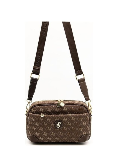 Silver Polo Sp1094 Kadın Çapraz Çanta Monogram Kahve-kahve