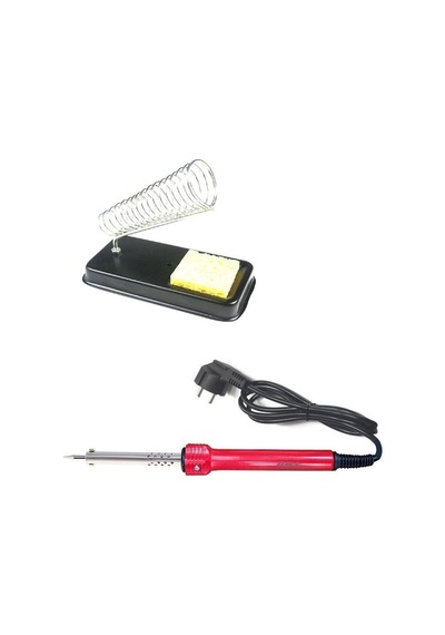 60 W Profesional Hobi Kalem Havya Sehpası Lehim Havya 2 Li Set