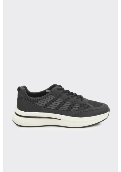 Derinet Comfort Taban Erkek Sneaker Siyah Beyaz Siyah Beyaz