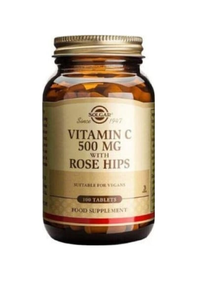 Vitamin C With Rose Hips 500 Mg 100 Tablet