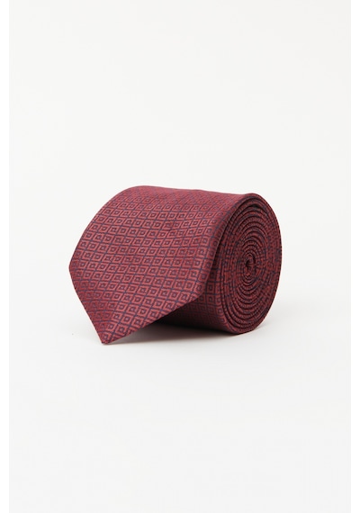 Ac&Co / Altınyıldız Classics Erkek Bordo Lacı Desenli Kravat Çok Renkli