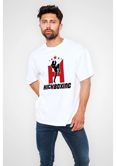 Startmore Adrift Ko Buta Kick Boks Beyaz Unisex Oversize Tişört T-shirt Os7894 Beyaz