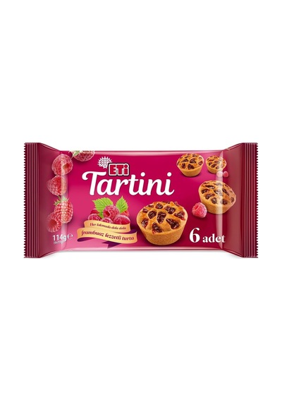 Eti Tartini Frambuazlı Turta 114 G X 14 Adet