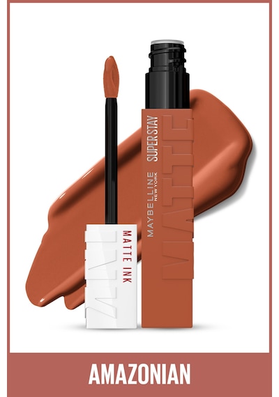 Super Stay Matte Ink Unnude Likit Mat Ruj - 70 Amazonian - Kahverengi 125