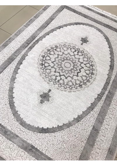 Merinos Halı Elegance 73941 097 Serisi Akrilik Salon Oturma Yatak Odası Halısı Gri