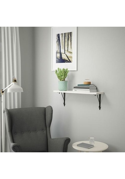 Ikea Bergshult Duvar Rafı Parçası, Beyaz, 80x20 Cm