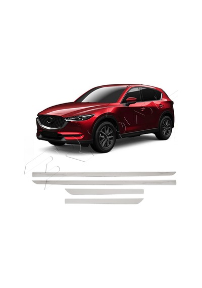 Mazda Cx-5 Kf Uyumlu 2017 Ve Üzeri Krom Yan Kapı Çıtası 4 Parça Paslanmaz Çelik