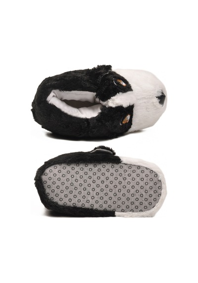 Siyah Köpek Desenli Unisex Panduf 26k001 Siyah