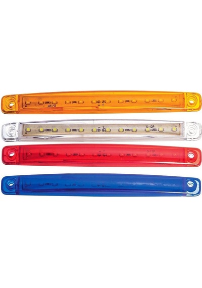 Parmak Lamba 12 Led’li 12V/24V Sarı