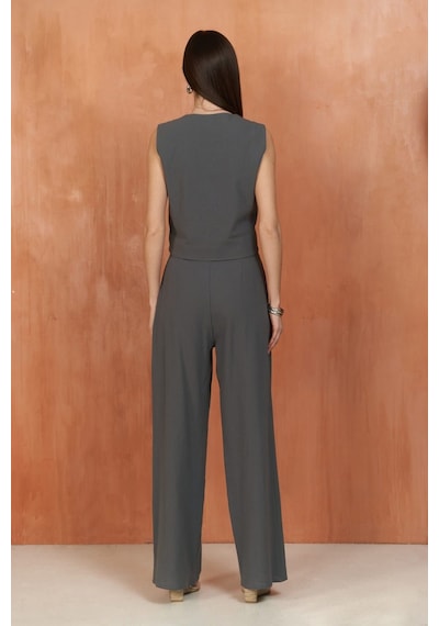 Mai Collection Mai Studios Co. Montana Antrasit Yelek Pantolon Takım Antrasit