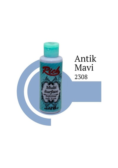 Rich Multi Surface 2306 Antik Mavi Akrilik Boya 120 Cc - Elwm-285759 Renkli