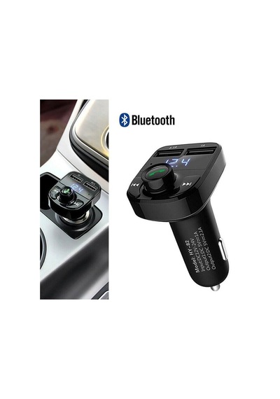 Özel Üretim Taşınabilir Aksesuar Sürüş Transmitter Bt Usb Mp3 Micro Sd Kart X8 Siyah