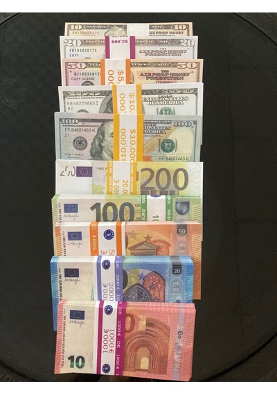 10 Deste Karışık Euro ve Dolar Geçersiz