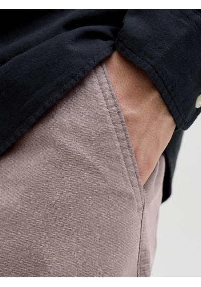 Jack & Jones Erkek Keten Karisimli Chino Pantolon - Ace - 12229699 Çok Renkli