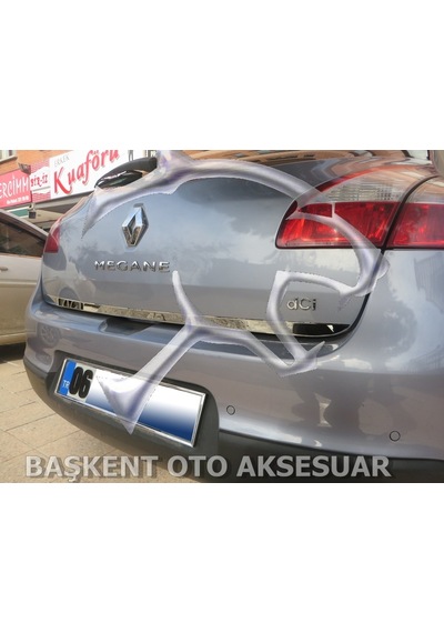 Renault Megane 3 Hb Formlu Krom Bagaj Alt Çıtası 2010 Üzeri