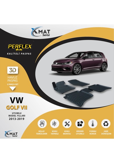 Perflex Paspas 3D Havuzlu X-Mat Golf 7 2013-2019