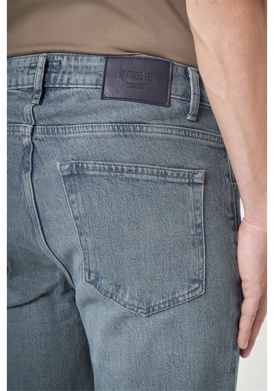 İmza Haki 5 Cep Gabardin Slim Fit Pamuklu Denim Jean Kot Pantolon 1023260154