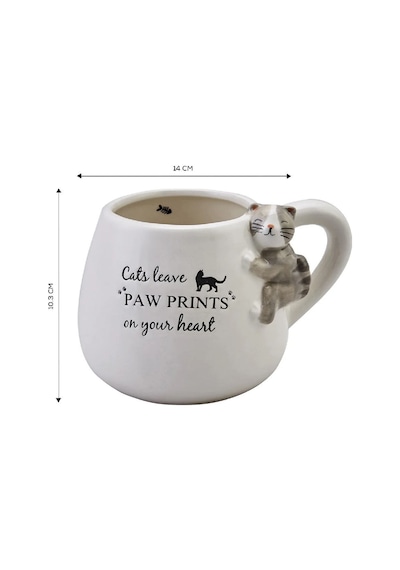Karaca Animal Cat Mug Kupa 465 Ml