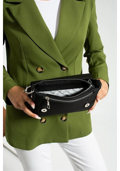 Just Polo Kadın Günlük Kullanıma Uygun Su Geçirmez Şık El Ve Omuz Çantası Shopper Ebat: 23 X 14 Cm Siyah 75295732