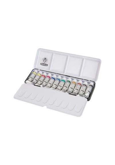 Schmincke : Horadam Aquarell Tüp Sulu Boya Seti 12 Renk X 5 Ml Tüp Metal Kutu