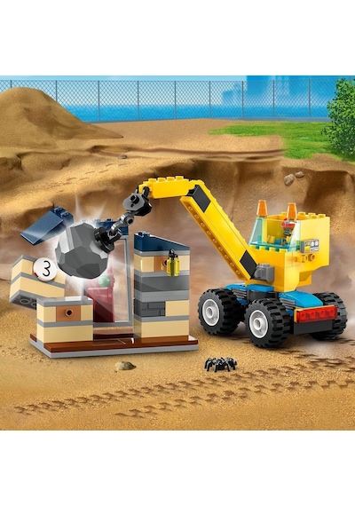 LEGO® City 60391 İnşaat Kamyonları ve Yıkım Gülleli Vinç 235 Parça