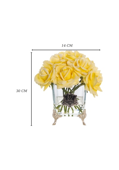 Pirinç Ayaklı Cam Silver 13 Gül Luxury Home Perfume Pudra