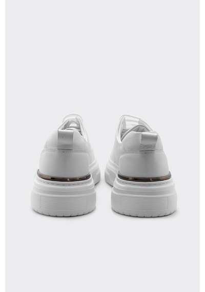 Derinet Hakiki Deri Bağcıklı Yüksek Taban Erkek Sneaker Bey Croco Bey Croco