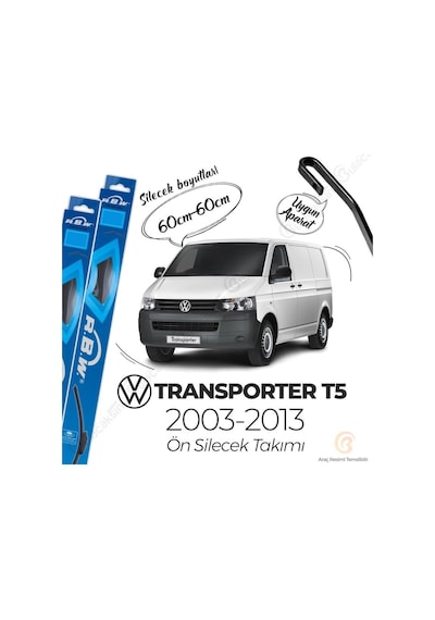 Volkswagen Transporter T5 Muz Silecek Takımı (2003-2013) RBW