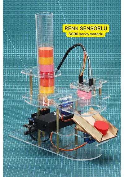 Programlanabilir Renk Ayırıcı Robot Kiti Arduino Uyumlu Robotik Ve Stem Eğitim Deney Seti