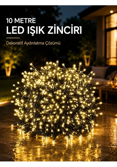10 Metre Gün Işığı Led Işık Hafif Ve Taşınabilir Özel Günler İçin 3344604