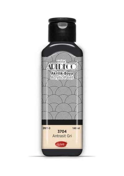 Artdeco Akrilik Boya 140ml Antrasit Gri 3704 Diğer