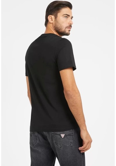 Guess Erkek Kısa Kollu Siyah T-shirt L Siyah