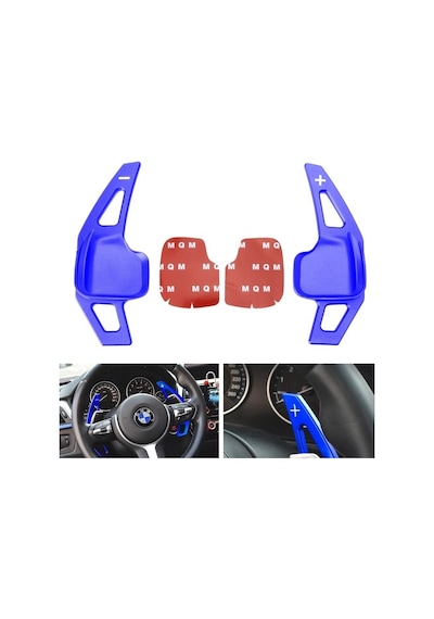 Bmw F Serisi M Direksiyon F1 Vites Kulakçık Paddle Shift Mavi (489325531)