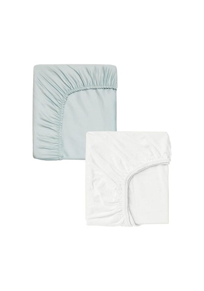 Lionas  2 Adet Pamuklu Ve Lastikli 60 X 120 X 15 Cm Penye Bebek Çarşaf